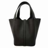 【6gc3631】エルメス ハンドバッグ ピコタンロックPM トリヨンクレマンス ブラック シルバー金具 K刻印【中古】レディース