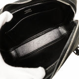 【6gc3633】エルメス ハンドバッグ プリュムエラン ドブリス ブラック シルバー金具 □I刻印【中古】レディース