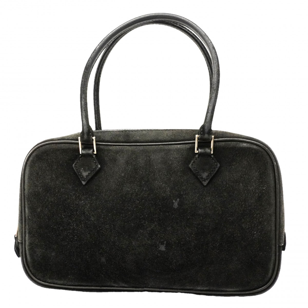 【6gc3633】エルメス ハンドバッグ プリュムエラン ドブリス ブラック シルバー金具 □I刻印【中古】レディース