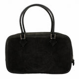 【6gc3633】エルメス ハンドバッグ プリュムエラン ドブリス ブラック シルバー金具 □I刻印【中古】レディース