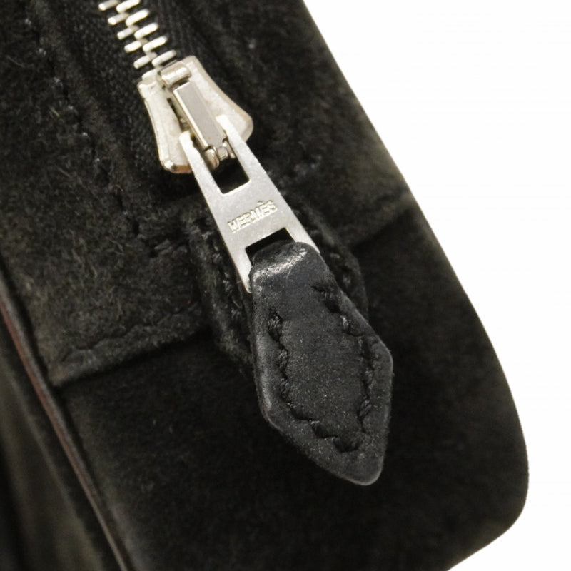 【6gc3633】エルメス ハンドバッグ プリュムエラン ドブリス ブラック シルバー金具 □I刻印【中古】レディース