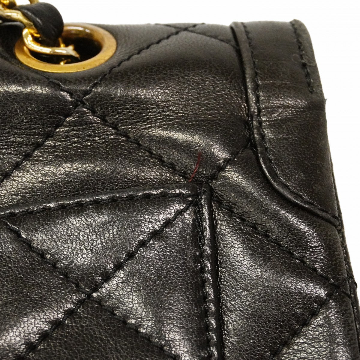 【6gc3636】シャネル ショルダーバッグ マトラッセ/パリ限定 Wフラップ Wチェーン ラムスキン ブラック ゴールド/シルバー金具【中古】レディース