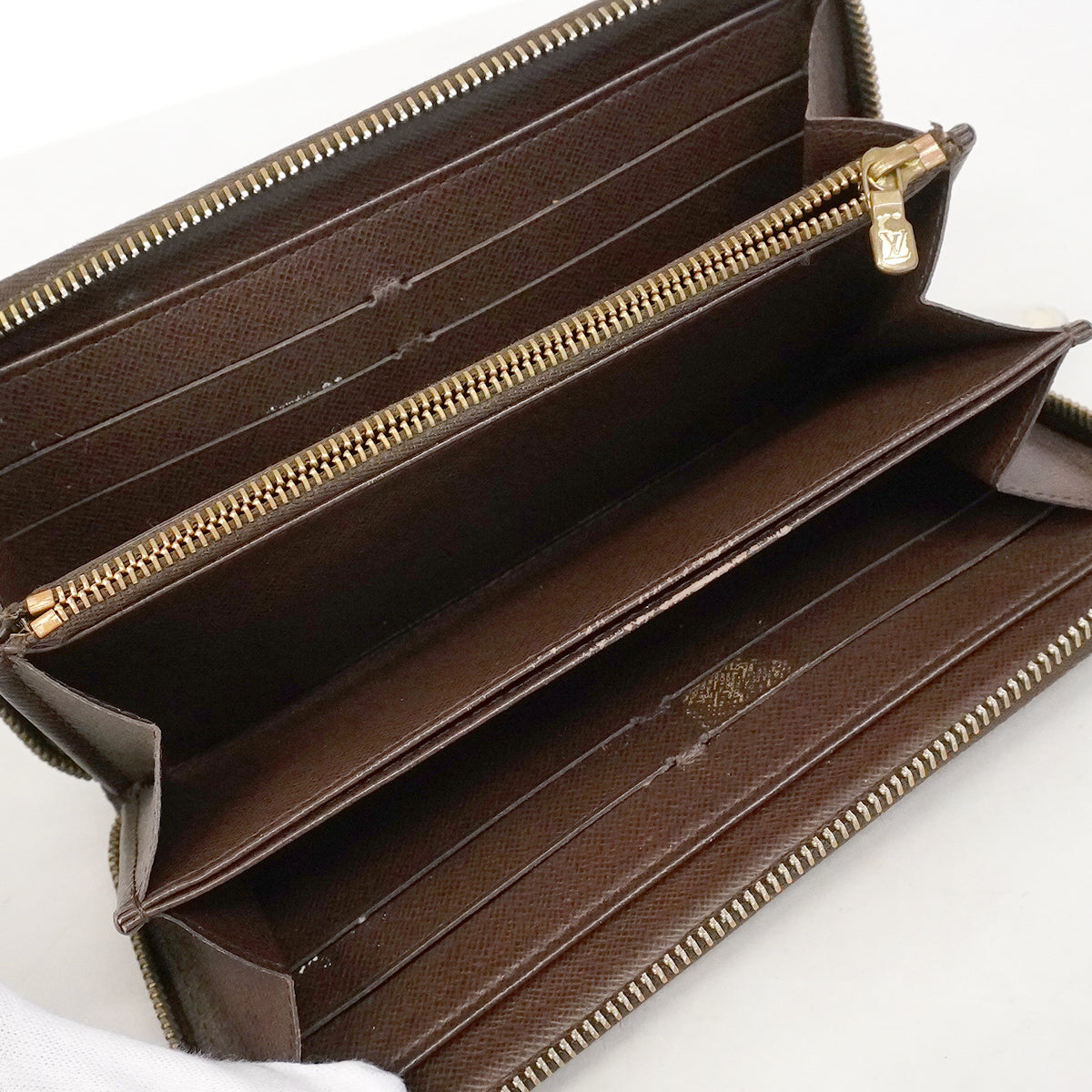 【6gc3643】ルイヴィトン 長財布 ダミエ ジッピーウォレット N60015 エベヌ【中古】メンズ レディース ユニセックス