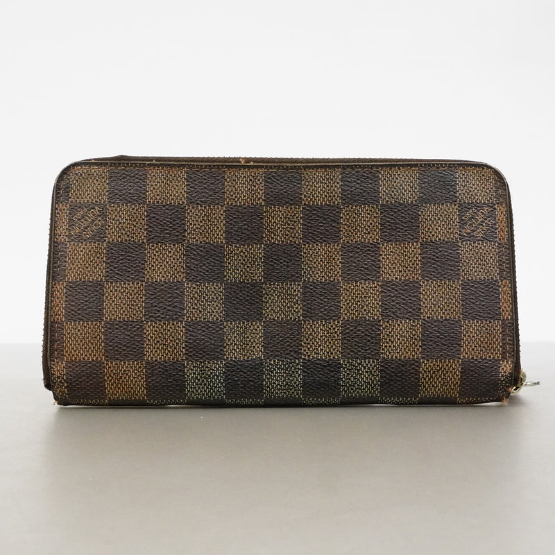 【6gc3643】ルイヴィトン 長財布 ダミエ ジッピーウォレット N60015 エベヌ【中古】メンズ レディース ユニセックス