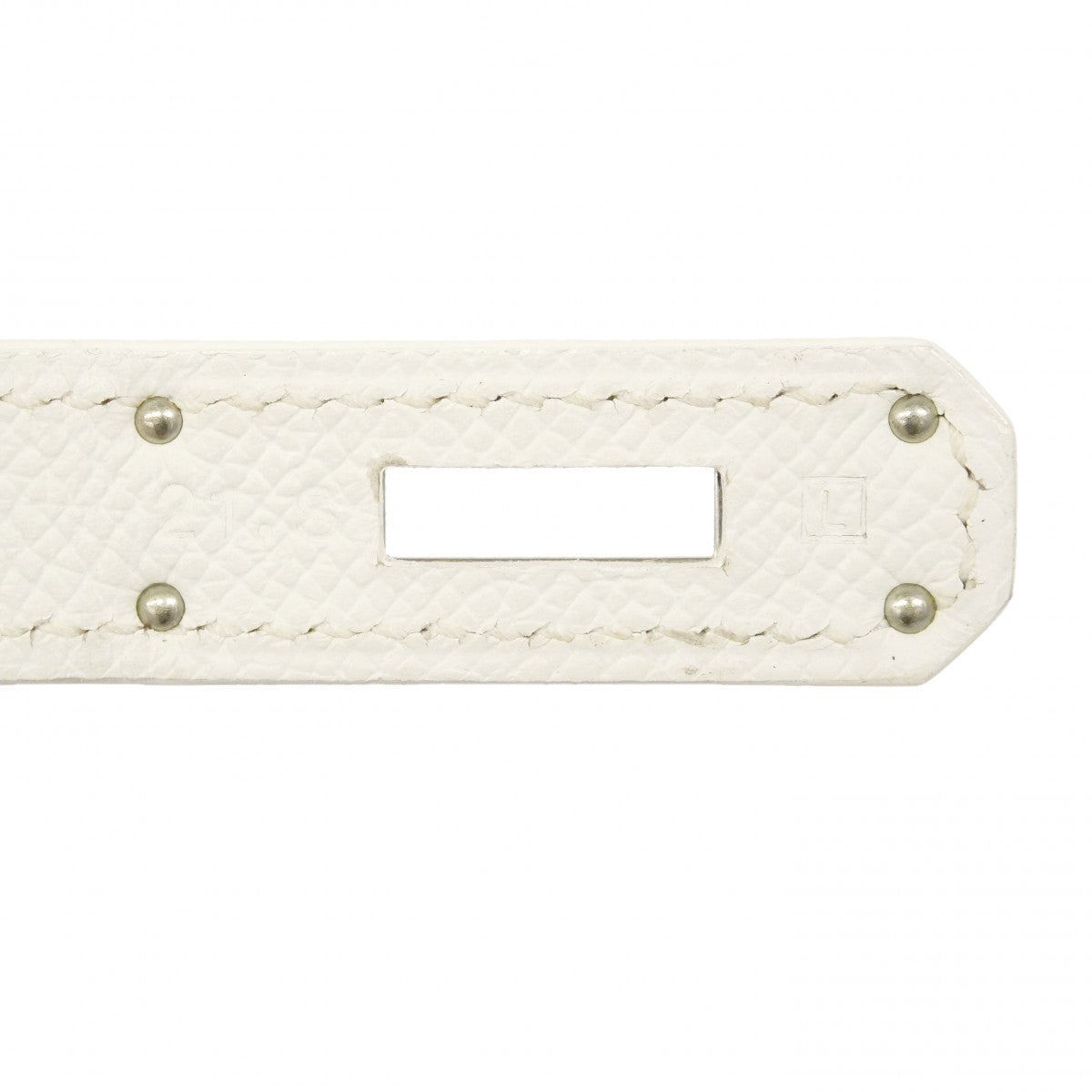 【6gc3645】エルメス ハンドバッグ バーキン30 ヴォーエプソン ホワイト シルバー金具 □L刻印【中古】レディース