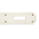 【6gc3645】エルメス ハンドバッグ バーキン30 ヴォーエプソン ホワイト シルバー金具 □L刻印【中古】レディース