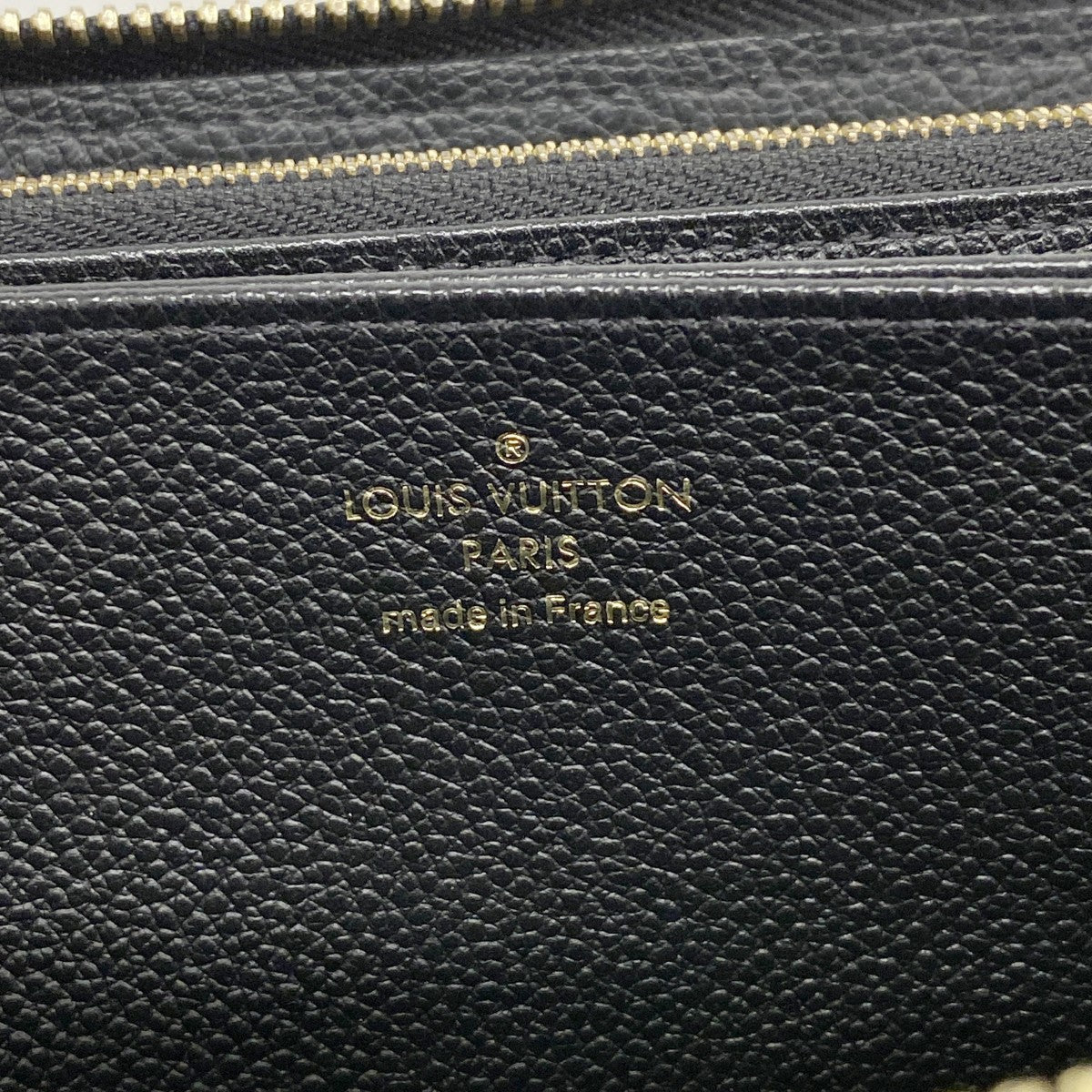 【6gc3651-k】ルイヴィトン 長財布 モノグラム・アンプラント ジッピーウォレット M64805 ノワール【中古】レディース