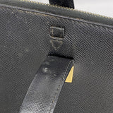 【6gc3655-k】セリーヌ ハンドバッグ レザー ブラック ゴールド金具【中古】レディース
