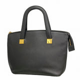【6gc3655-k】セリーヌ ハンドバッグ レザー ブラック ゴールド金具【中古】レディース