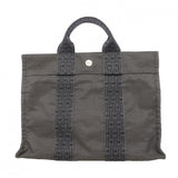 【6gc3660-k】エルメス ハンドバッグ エールラインPM キャンバス グレー シルバー金具【中古】メンズ レディース ユニセックス