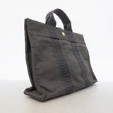 【6gc3660-k】エルメス ハンドバッグ エールラインPM キャンバス グレー シルバー金具【中古】メンズ レディース ユニセックス