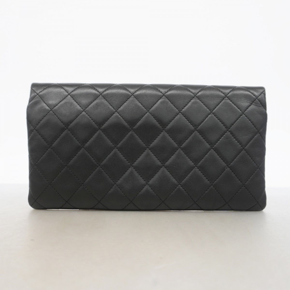 【6gc3662-k】シャネル クラッチバッグ マトラッセ ラムスキン ブラック ゴールド金具【中古】メンズ レディース ユニセックス