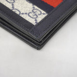 【6gc3665-k】グッチ 財布 オフィディア 523155 PVC ネイビー シルバー金具【中古】メンズ レディース ユニセックス