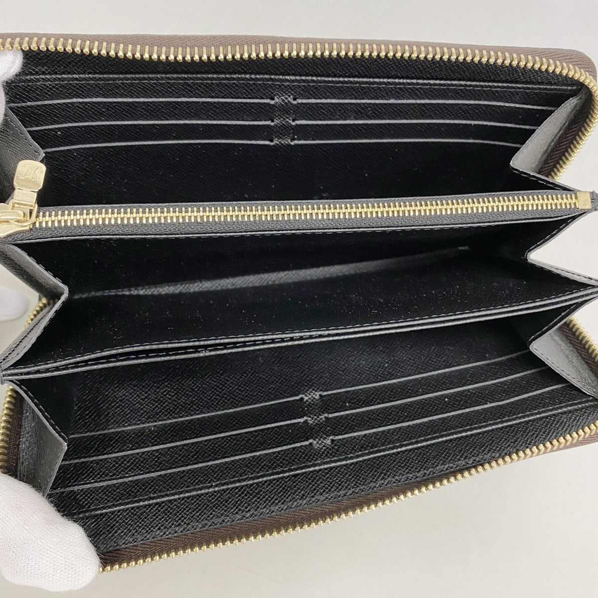 【6gc3675-k】ルイヴィトン 長財布 モノグラム・リバース ジッピーウォレット M82444 ブラウン【中古】レディース