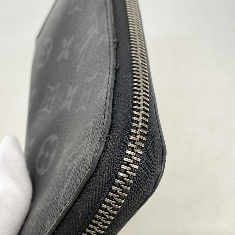 【6gc3676-k】ルイヴィトン 長財布 モノグラム・エクリプス ジッピーウォレットホリゾンタル M11611 ブラック【中古】メンズ