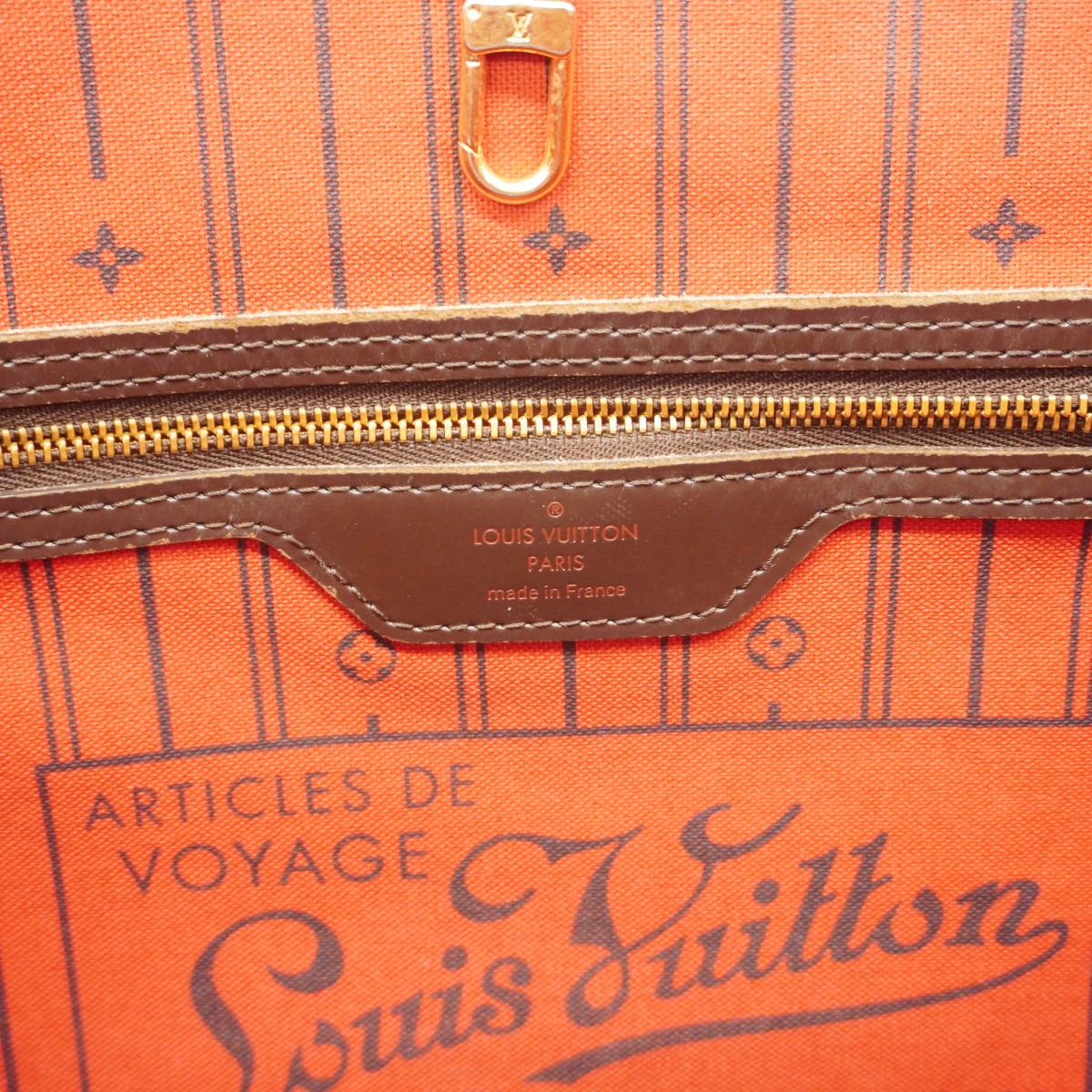 【6gc3682】ルイヴィトン トートバッグ ダミエ ネヴァーフルMM N51105 エベヌ【中古】レディース