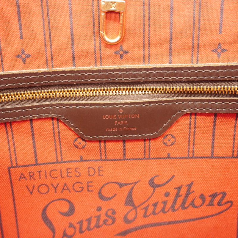 【6gc3682】ルイヴィトン トートバッグ ダミエ ネヴァーフルMM N51105 エベヌ【中古】レディース