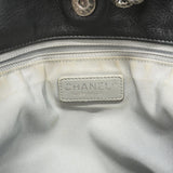 【6gc3686】シャネル トートバッグ マトラッセ ラムスキン ブラック シルバー金具【中古】レディース