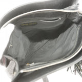 【6gc3687】シャネル トートバッグ レザー ブラック シルバー金具【中古】レディース