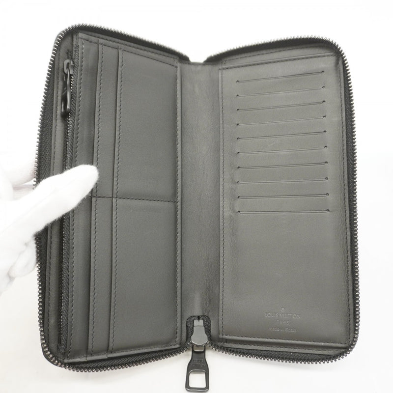 【6gc3689】ルイヴィトン 長財布 モノグラムトリヨン ジッピーウォレットヴェルティカル M69047 ノワール【中古】メンズ