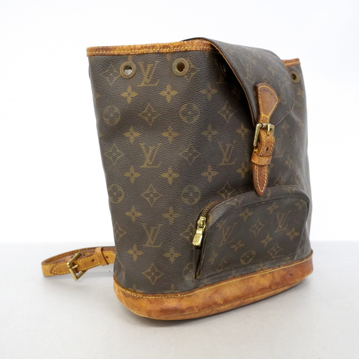 【6gc3691】ルイヴィトン リュック・デイパック モノグラム モンスリMM M51136 ブラウン【中古】レディース