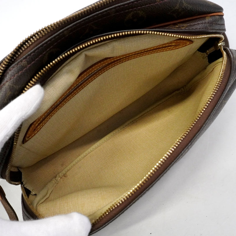 【6gc3692】ルイヴィトン ショルダーバッグ モノグラム リポーターPM M45254 ブラウン【中古】レディース