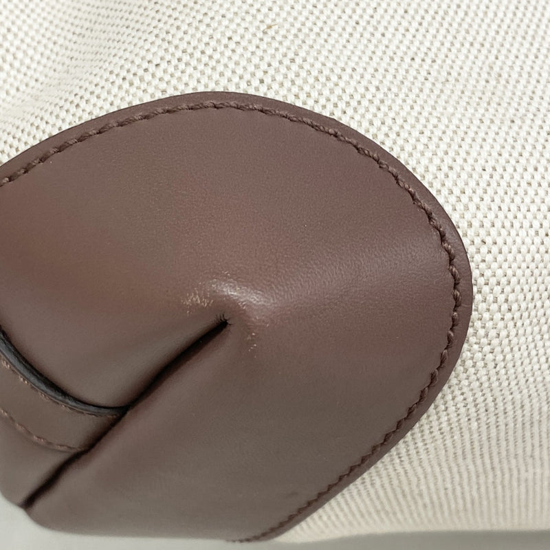 【6gc3715-k】グッチ トートバッグ 269878 キャンバス アイボリー ブラウン ゴールド金具【中古】レディース