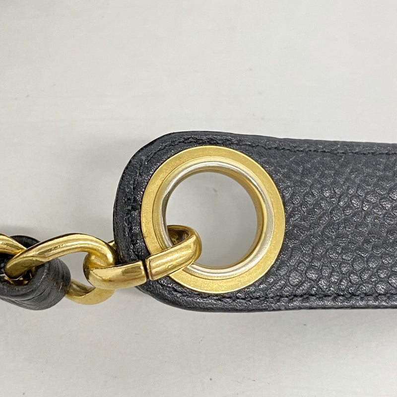 【6gc3721-k】シャネル ショルダーバッグ トリプルココ チェーンショルダー キャビアスキン ブラック ゴールド金具【中古】レディース