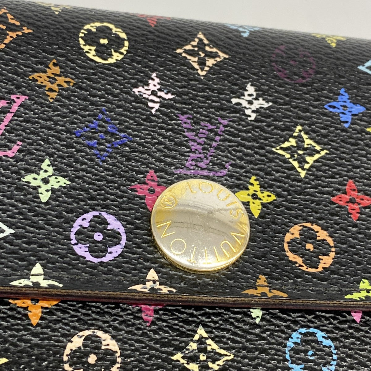 【6gc3725-k】ルイヴィトン 長財布 モノグラム・マルチカラー ポルトフォイユサラ M93747 ノワール/グルナード【中古】レディース