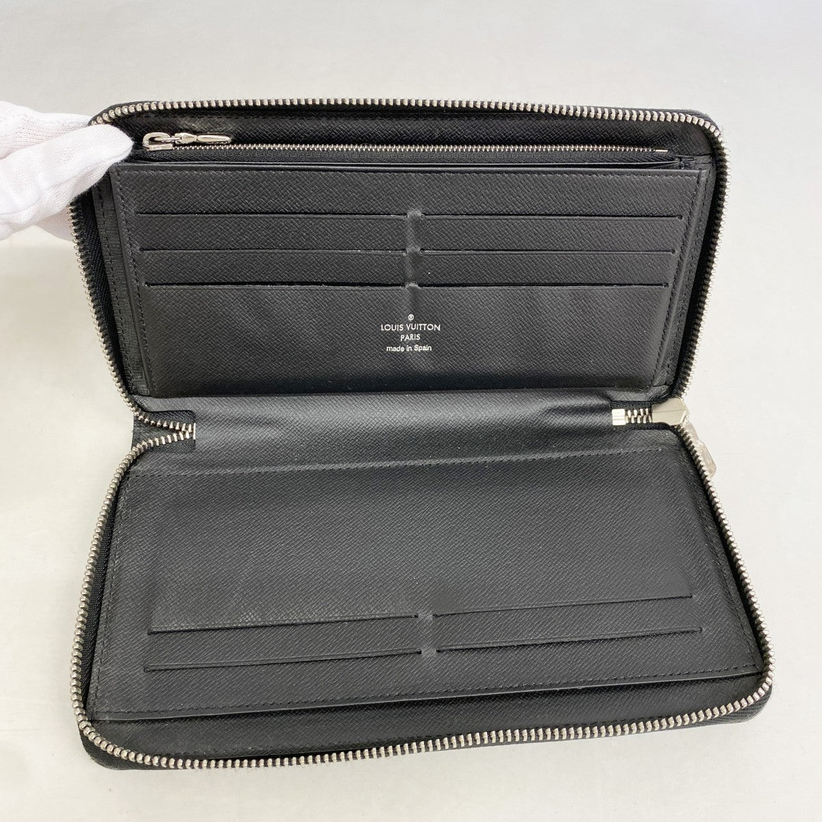 【6gc3729-k】ルイヴィトン 長財布 タイガ ジッピーオーガナイザーNM M30056 アルドワーズ【中古】メンズ