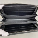 【6gc3732-k】グッチ 長財布 グッチシマ 408839 レザー ブラック シルバー金具【中古】レディース