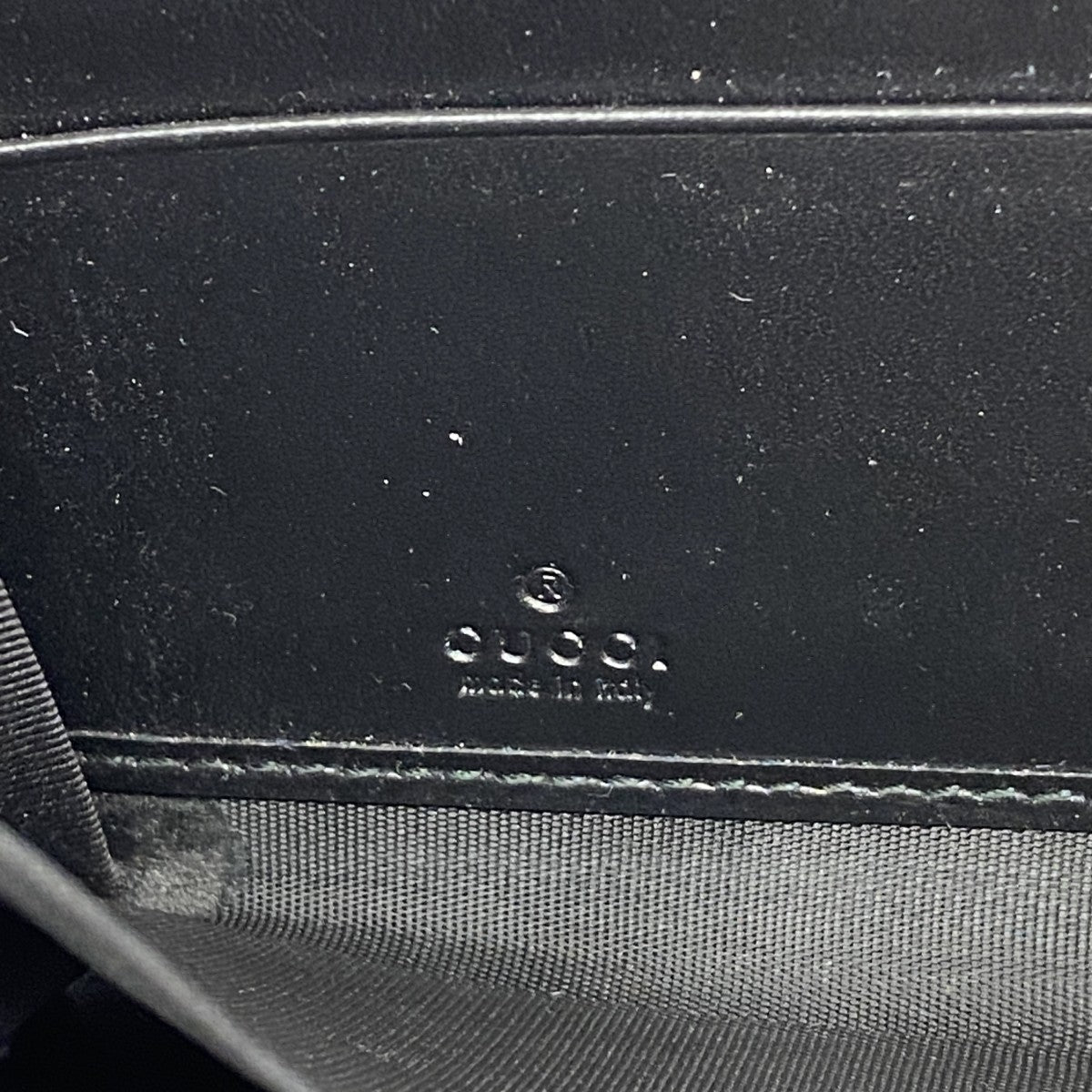【6gc3732-k】グッチ 長財布 グッチシマ 408839 レザー ブラック シルバー金具【中古】レディース
