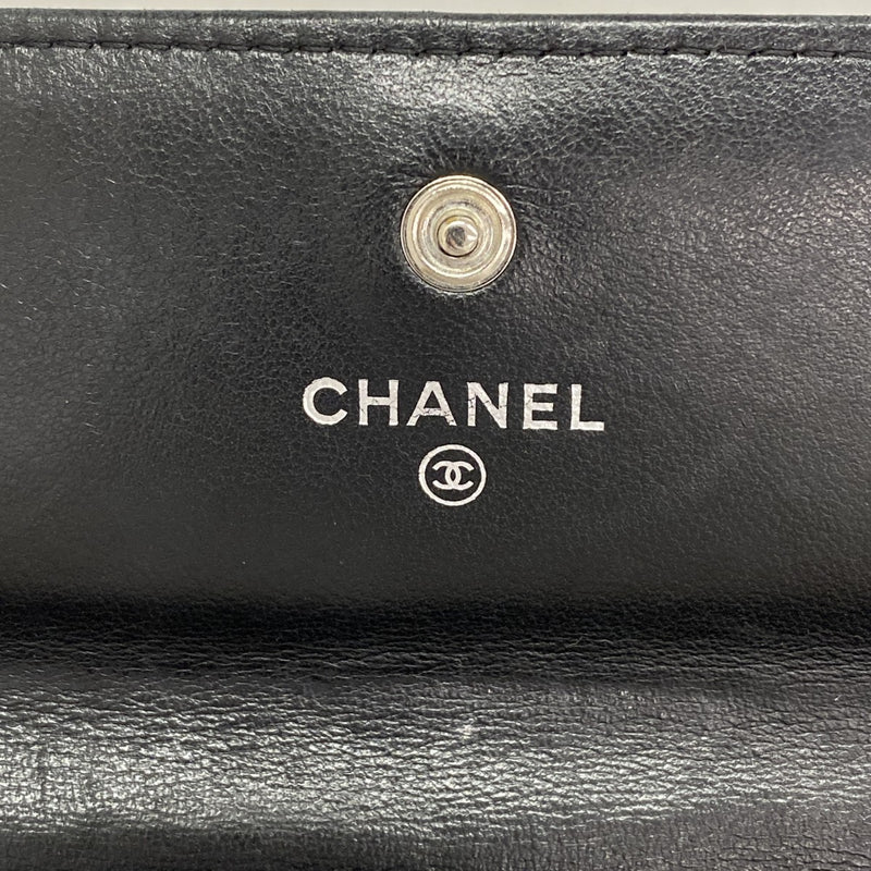 【6gc3734-k】ルイヴィトン 長財布 マトラッセ ラムスキン ブラック シルバー金具【中古】レディース
