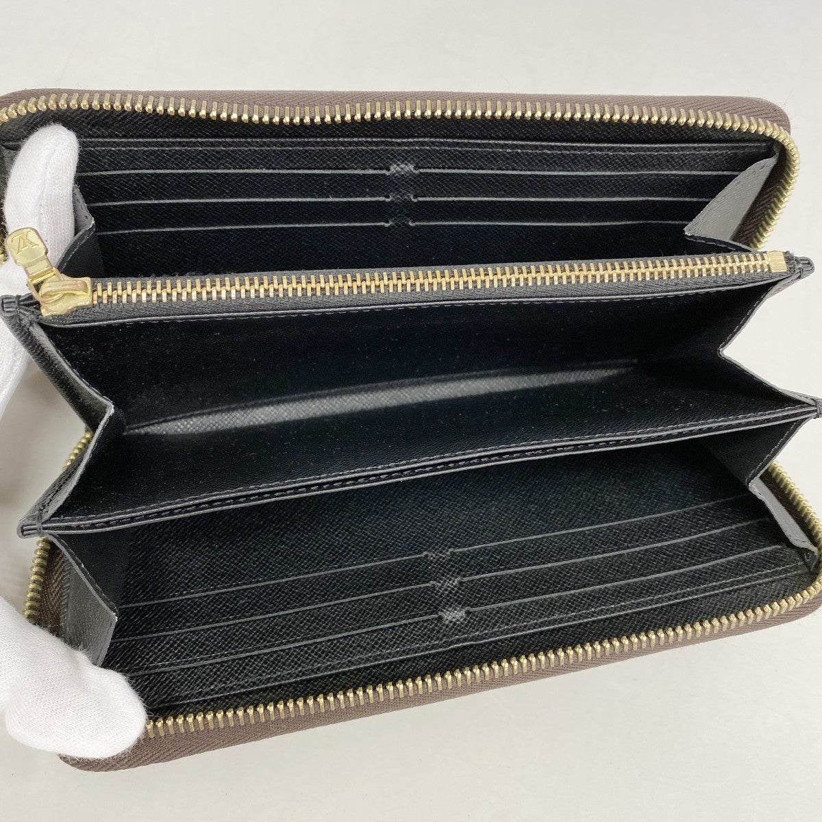 【6gc3737-k】ルイヴィトン 長財布 モノグラム・ジャイアントリバース ジッピーウォレット M69353 ブラウン【中古】レディース
