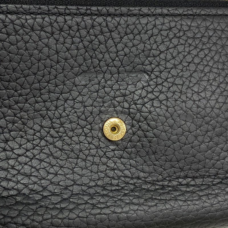 【6gc3748-k】ルイヴィトン 財布 トリヨン ポルトフォイユカプシーヌコンパクト M82764 ノワール【中古】レディース