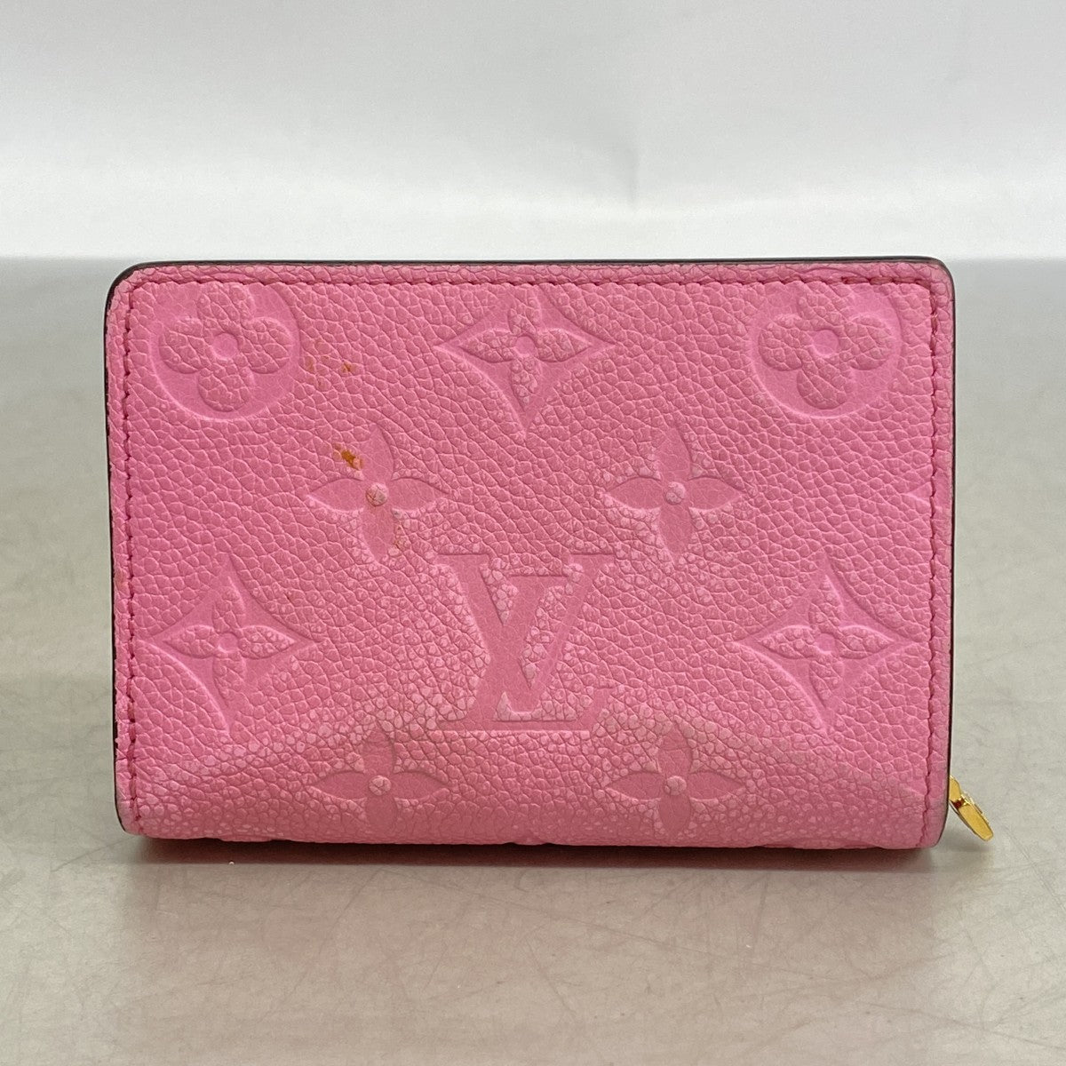 【6gc3749-k】ルイヴィトン 財布 モノグラム・アンプラント ポルトフォイユクレア M82514 ピンク【中古】レディース