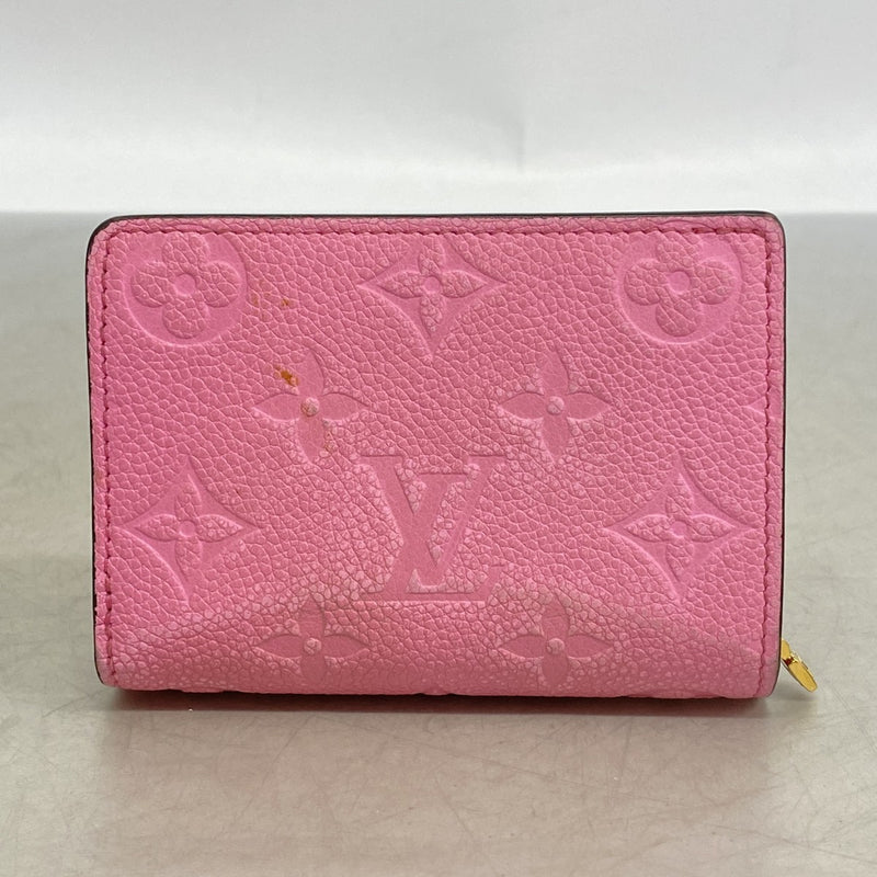 【6gc3749-k】ルイヴィトン 財布 モノグラム・アンプラント ポルトフォイユクレア M82514 ピンク【中古】レディース