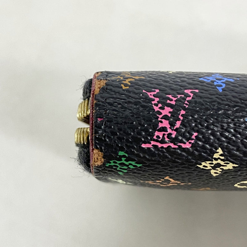 【6gc3755-k】ルイヴィトン 長財布 モノグラム・マルチカラー ジッピーウォレット M60243 ノワール/グルナード【中古】レディース