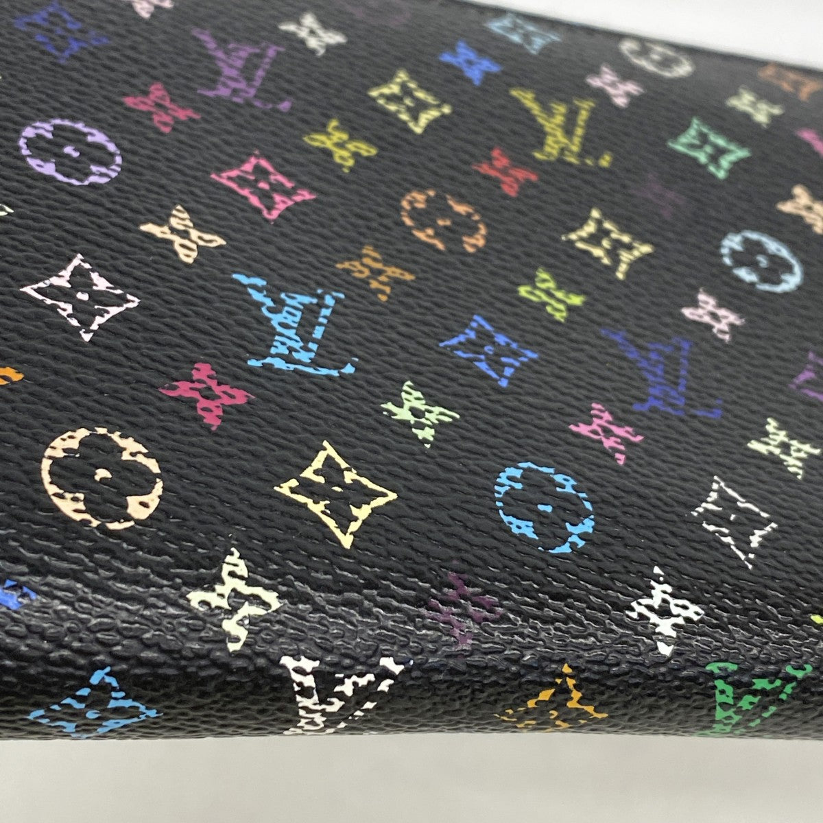 【6gc3755-k】ルイヴィトン 長財布 モノグラム・マルチカラー ジッピーウォレット M60243 ノワール/グルナード【中古】レディース