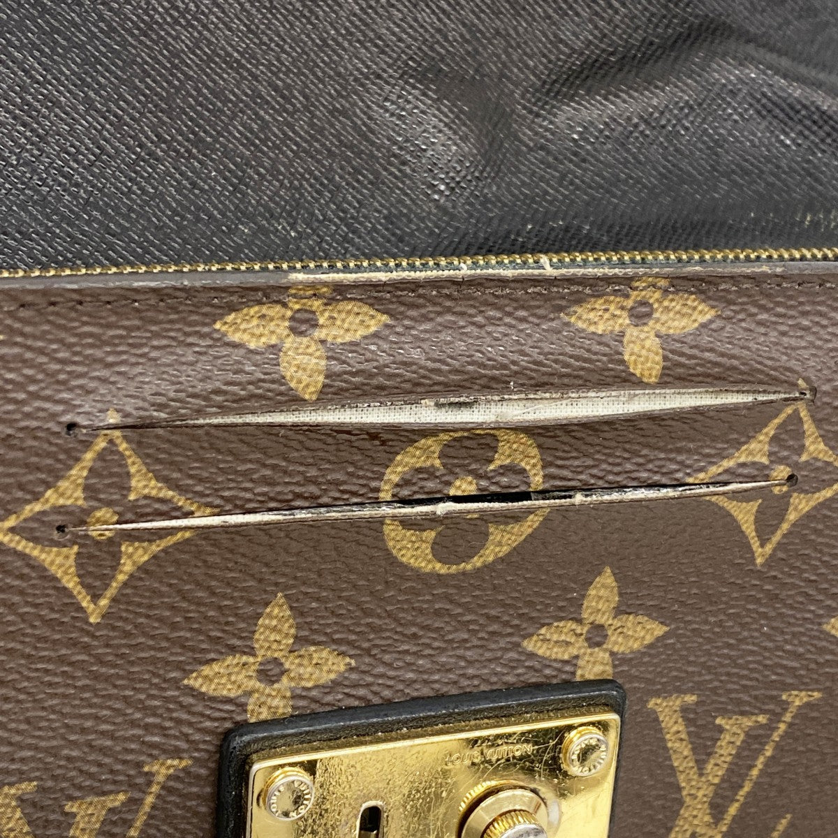 【6gc3774-k】ルイヴィトン 長財布 モノグラム・マカサー ポルトフォイユトブラローネ M61499 ブラウン【中古】レディース