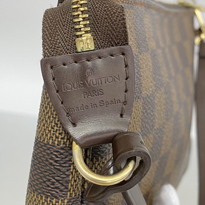 【6gc3776-k】ルイヴィトン ポーチ ダミエ ポシェットアクセソワール N51985 エベヌ【中古】レディース