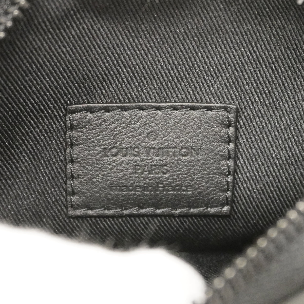 【6gd3785】ルイヴィトン ショルダーバッグ モノグラム・シャドウ レースアップポーチ M12601 ブラック【中古】メンズ