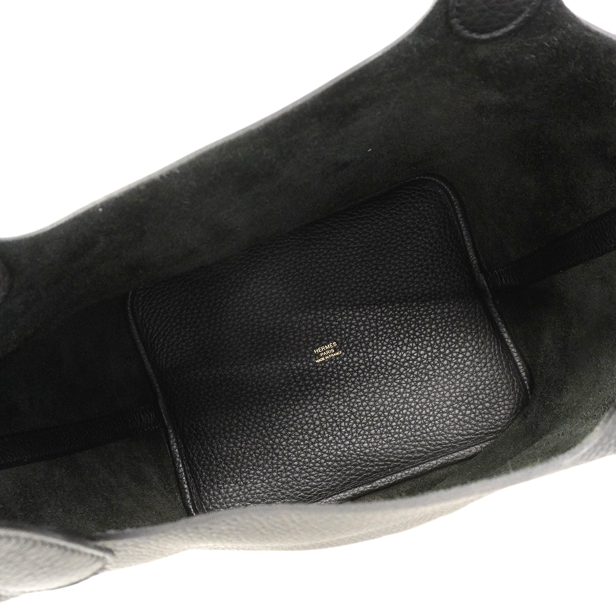 【6gd3792】エルメス ハンドバッグ ピコタンロックMM トリヨンクレマンス ブラック ゴールド金具 K刻印【中古】レディース