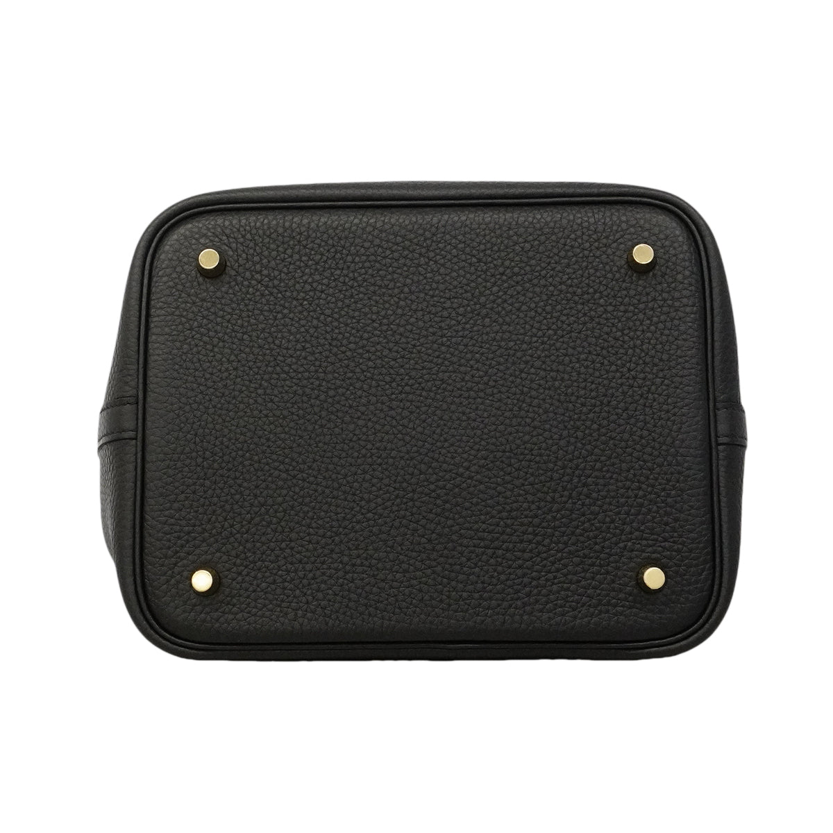 【6gd3792】エルメス ハンドバッグ ピコタンロックMM トリヨンクレマンス ブラック ゴールド金具 K刻印【中古】レディース