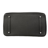 【6gd3796-h】エルメス ハンドバッグ バーキン35 トゴ ブラック シルバー金具 □Q刻印【中古】レディース