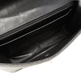 【6gd3797-h】シャネル ショルダーバッグ デカマトラッセ Wチェーン キャビアスキン ブラック シルバー金具【中古】レディース