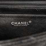 【6gd3797-h】シャネル ショルダーバッグ デカマトラッセ Wチェーン キャビアスキン ブラック シルバー金具【中古】レディース