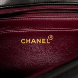 【6gd3802】シャネル ショルダーバッグ ダイアナ チェーンショルダー ラムスキン ブラック ゴールド金具【中古】レディース
