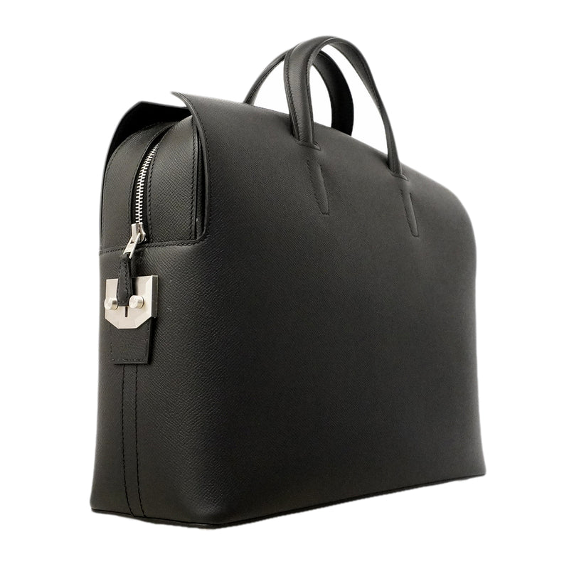 【6gd3804】エルメス ブリーフケース シティホール38 ヴォーエプソン ブラック シルバー金具 X刻印【中古】メンズ