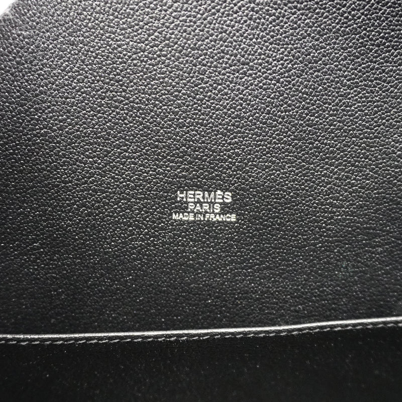 【6gd3804】エルメス ブリーフケース シティホール38 ヴォーエプソン ブラック シルバー金具 X刻印【中古】メンズ